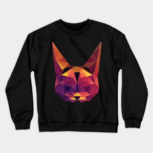 Polygon Head Cat Crewneck Sweatshirt